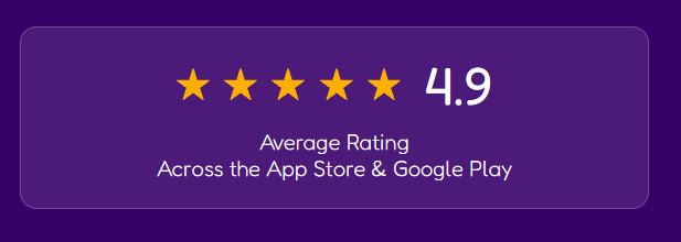 4.9 Penarafan Purata Merentasi App Store & Google Play